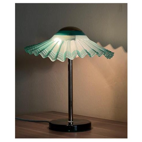 Metal Vintage Murano Glass Table Lamp, 1970s For Sale - Image 7 of 11