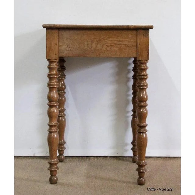 Small Louis-Philippe Style Oak Table, Late 19th Century For Sale - Image 14 of 18