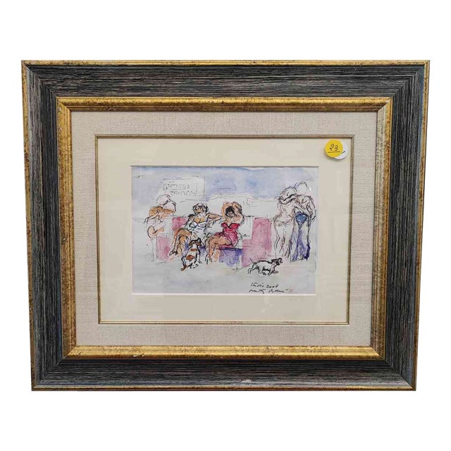 Walter Piacesi, Watercolour, Framed For Sale