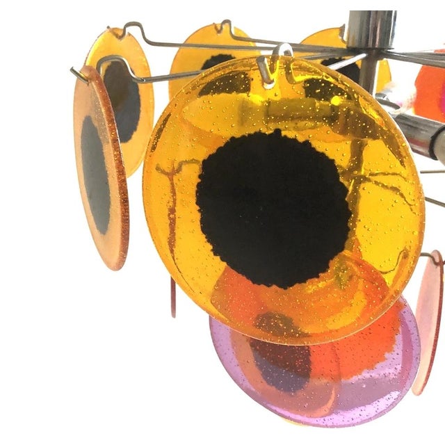 Vintage Space Age Chandelier in Plastic, 1960s For Sale - Image 4 of 10