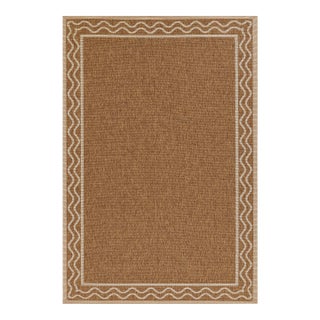Erin Gates by Momeni Saybrook Ripple Natural Indoor/Outdoor Area Rug 2' X 3' For Sale