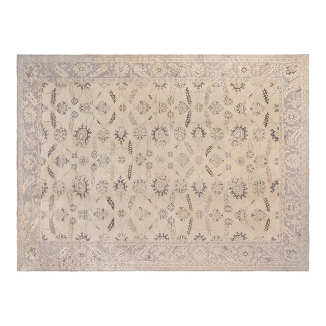 1920s Turkish Oushak Rug For Sale