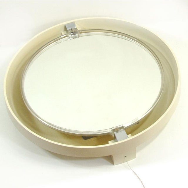 Space Age Illuminated Mirror, 1970s For Sale - Image 4 of 9