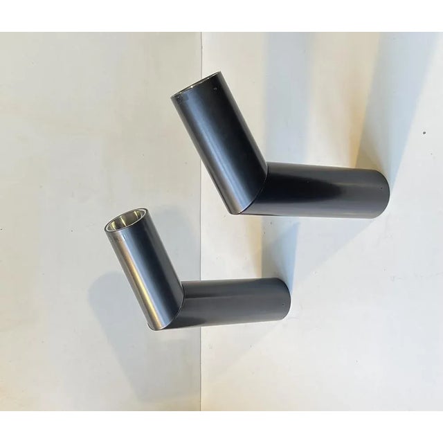 Contemporary Italian E06 Black Ceiling Lamps, 2000s, Set of 2 For Sale - Image 3 of 8