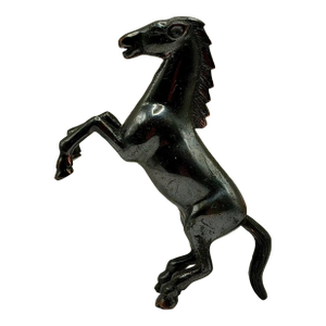 Vintage Cast Metal Rearing Horse Figurine