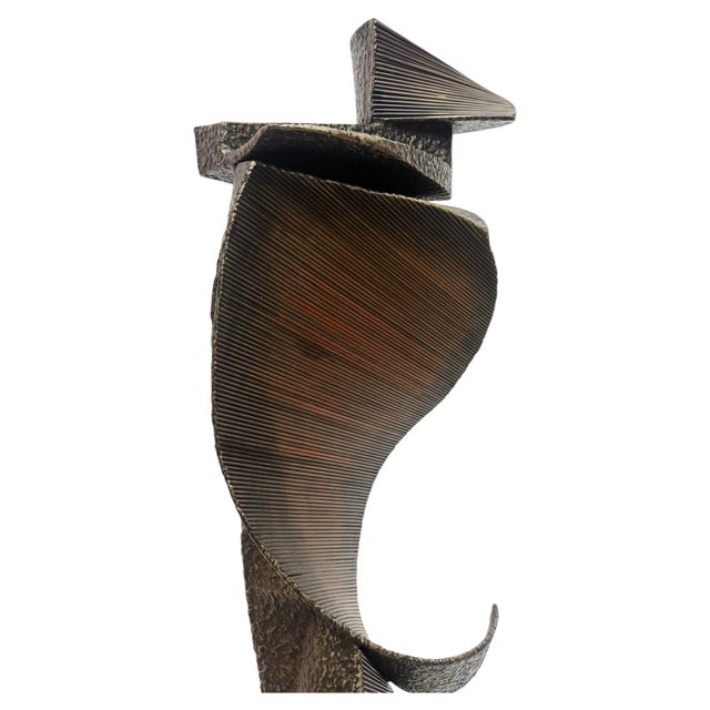 1960s Huge 1960s John Roper Abstract Brutalist Bronze Sculpture, 40 Inches For Sale - Image 5 of 9