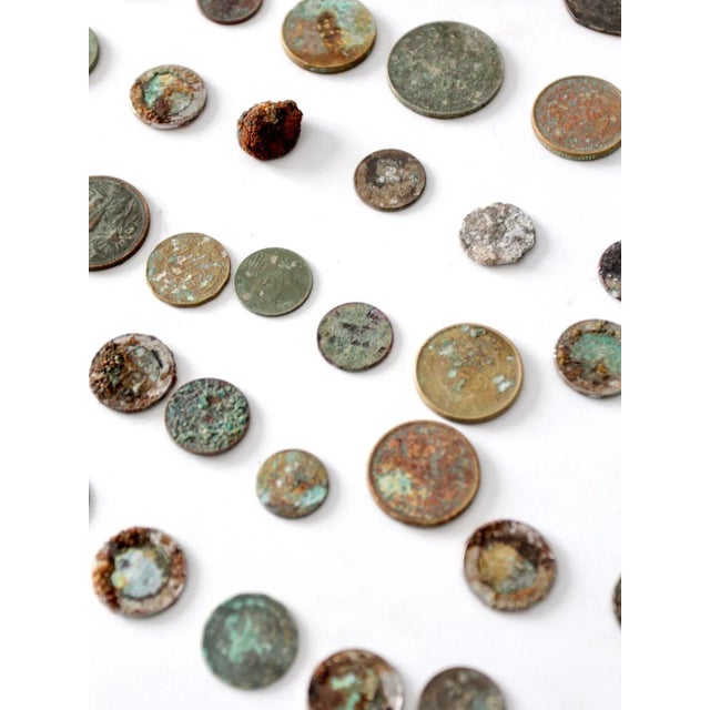 Vintage Oxidized Coin Collection For Sale - Image 4 of 11