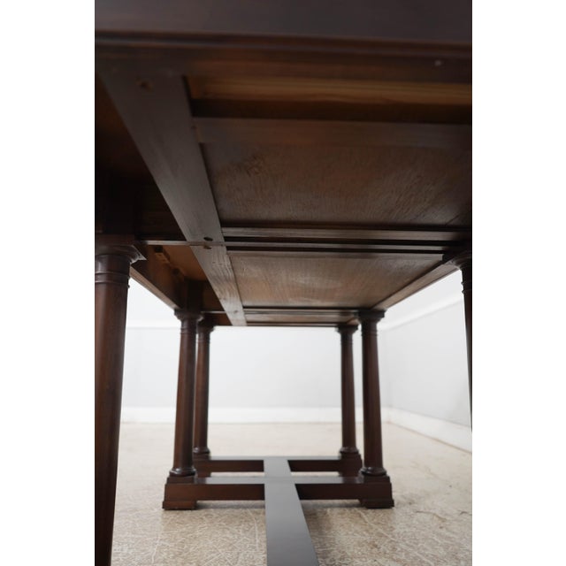 Large Empire Style Mahogany 3 Drawer Library Desk For Sale - Image 17 of 17