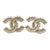 Chanel Gold CC Beige Enamel Dots Piercing Earrings - 2 Pieces For Sale