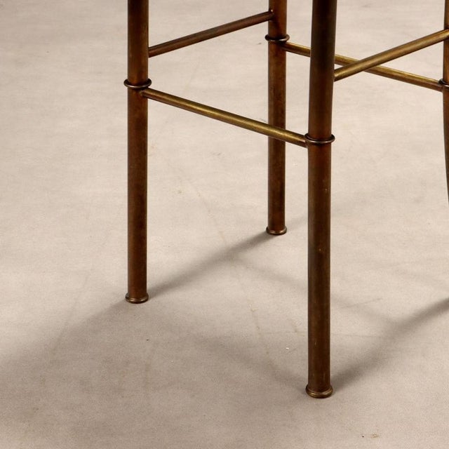Vintage Brass Stools, Set of 3 For Sale - Image 6 of 9