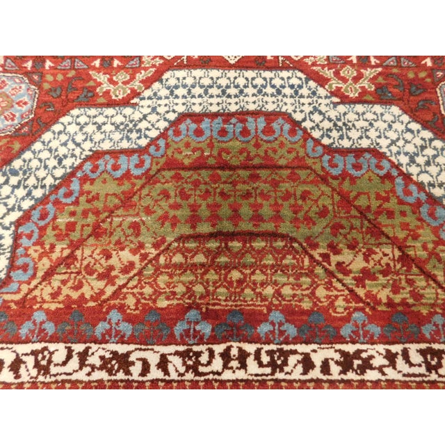 Indian Vintage Hand Knotted Wool Pile Indian Rug. 4'x 6'3" For Sale - Image 3 of 12