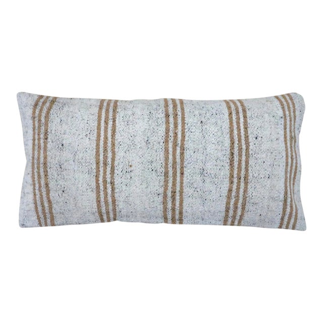 Stripe Farmhouse Hemp Pillow Cover For Sale