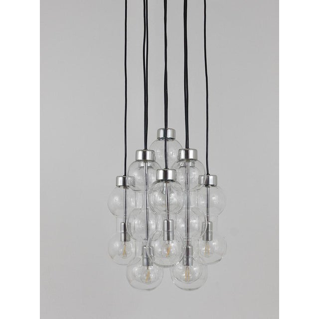 German Space Age Hourglass Chandelier, 1960s For Sale - Image 12 of 18