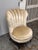 Design Plus Gallery presents a Vintage Art Deco Shell Slipper Chair. The curved back has a scalloped upper edge and padded...