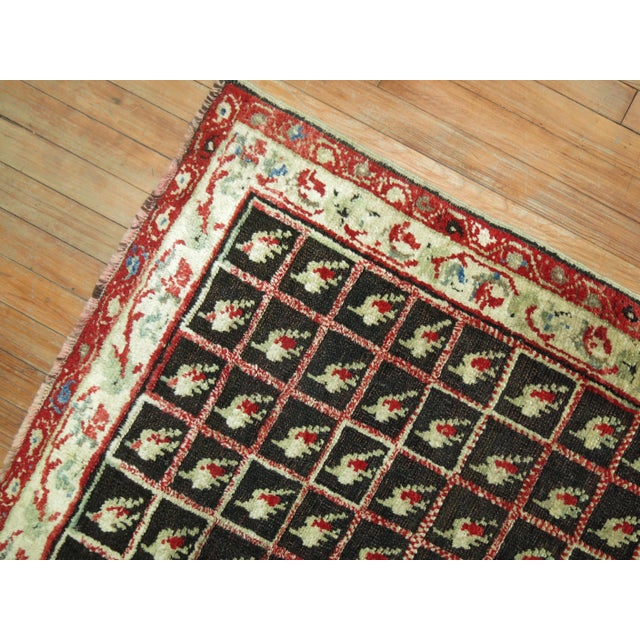 Brown Early 20th Century Antique Turkish Ghiordes Rug For Sale - Image 4 of 6