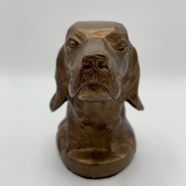 Vintage Bronze Gilt Sporting Dog Bookends a Pair Chairish