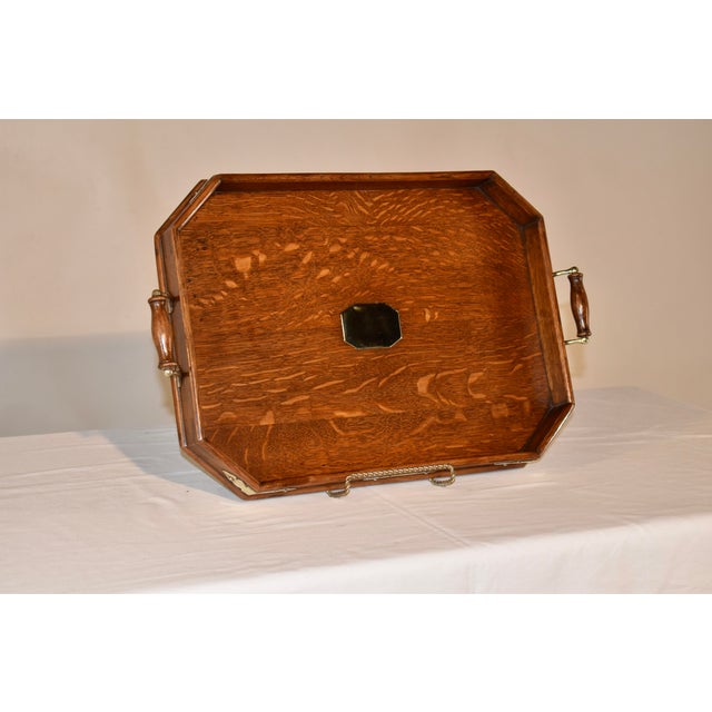 Victorian Late 19th Century English Serving Tray For Sale - Image 3 of 8