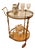 Vintage Brass Serving Trolley, 1950s For Sale