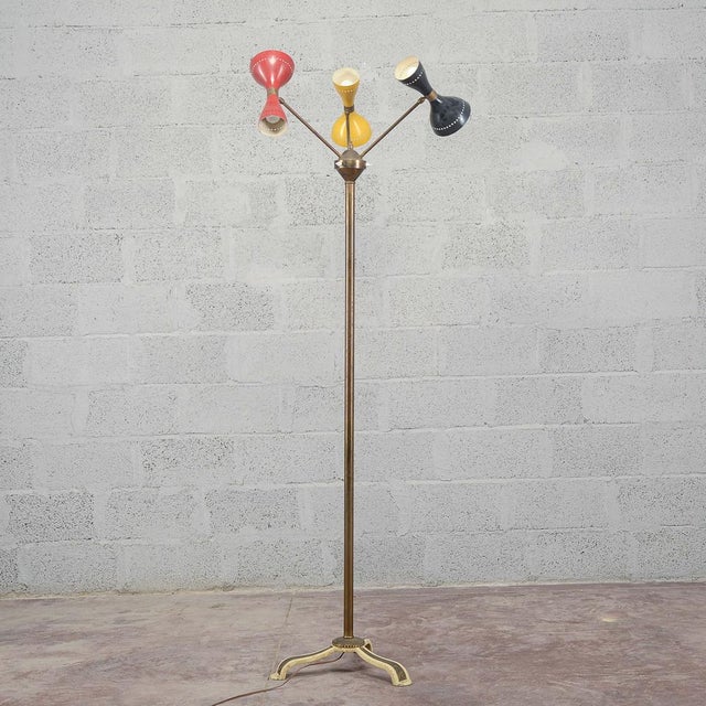 Vintage 6-Light Floor Lamp from Gilardi and Barzaghi For Sale - Image 12 of 18