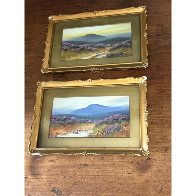 English Vintage English Coastal Landscapes - A Pair For Sale - Image 3 of 7