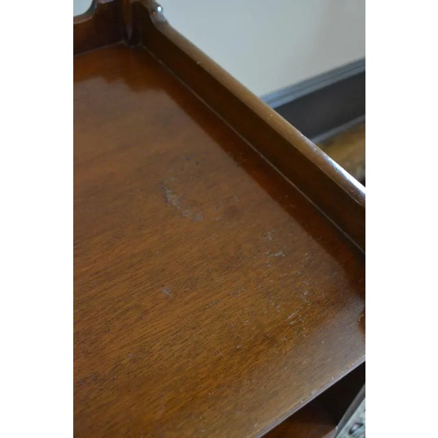 English Kittinger Chippendale Commode With Gallery in Walnut For Sale - Image 3 of 5