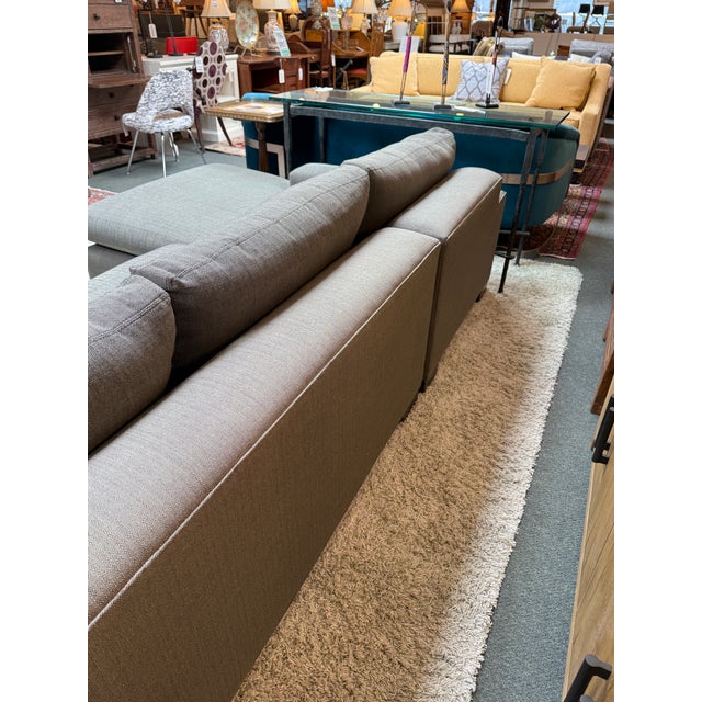 Textile Room & Board Metro Sectional For Sale - Image 7 of 12
