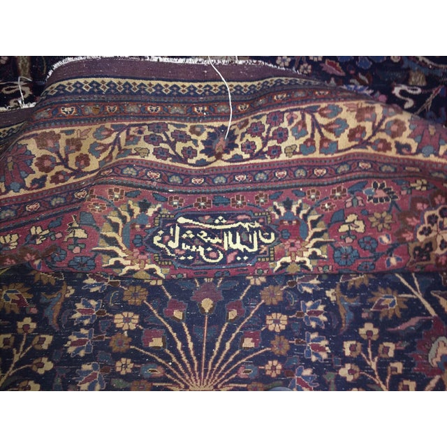 Distressed Antique Hand Made Persian Rug. 12'x 20' For Sale - Image 4 of 9