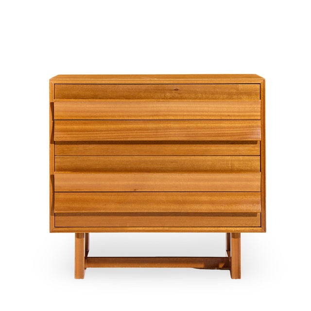 Wood Paul Laszlo for Brown Saltman Mid Century Chest of Drawers Dresser - Pair For Sale - Image 7 of 12