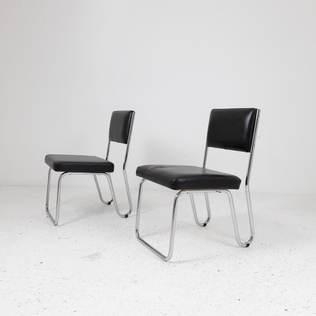 Forest Green Rationalist Armchairs, 1950s, Set of 2 For Sale - Image 8 of 13