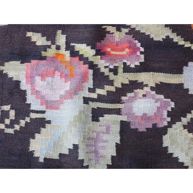Long Antique Bessarabian Kilim Rug For Sale - Image 5 of 12