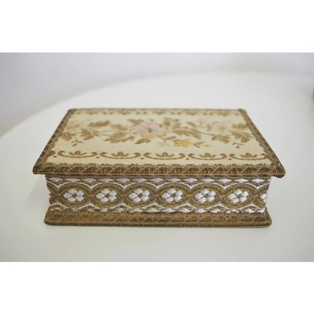 Venice Boxes in Fabric and Wood, 1970s, Set of 5 For Sale - Image 9 of 18