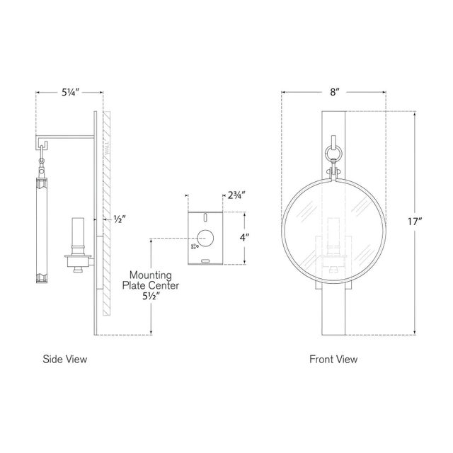 Visual Comfort Suzanne Kasler for Visual Comfort Signature Alice Small Sconce in Aged Iron For Sale - Image 4 of 4