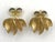 Modern 1980s Gold Vermeil Signed Runway Earrings - 2 Pieces For Sale - Image 3 of 4