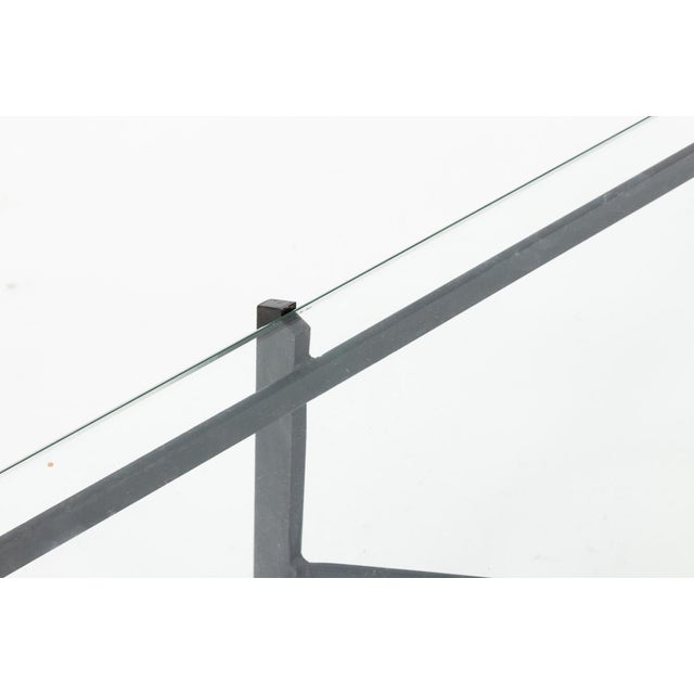 Iron and Glass Diamond Coffee Table For Sale In New York - Image 6 of 7