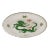 Early 20th Century Chinoiserie German Dinner Plate With Painted Green Ming Dragon by Meissen Porcelain For Sale
