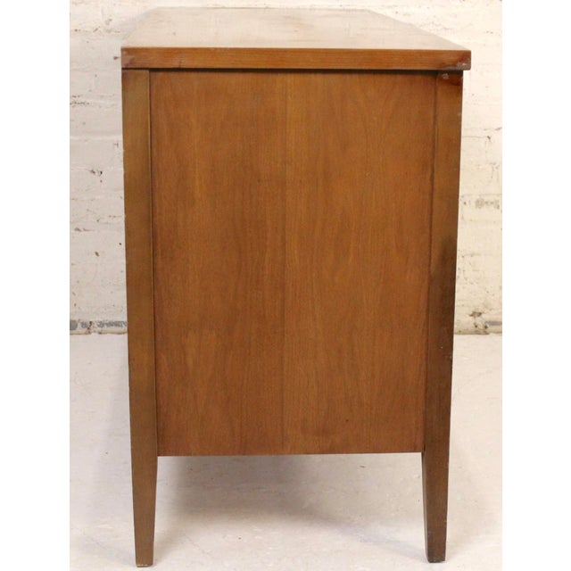 Vintage Mid-Century Modern Three Drawer Walnut Dresser For Sale In New York - Image 6 of 12