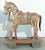 Pair of Monumental Indian Polychrome Carved Wood Horses on Wheels, 19th C. For Sale - Image 10 of 17