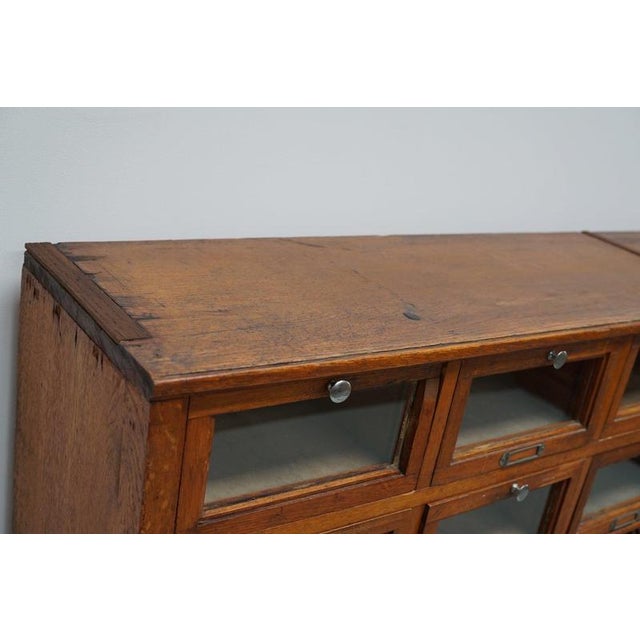 Large Dutch Oak Shop Cabinet, 1920s For Sale - Image 11 of 18