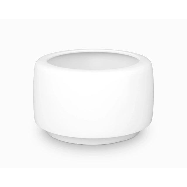 Here is an excellent example of an AP "Tire" Planter by John Follis. White glaze, undrilled. Very good overall condition,...