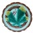 German Majolica Chesnut Leaf Plate , Circa 1890 For Sale