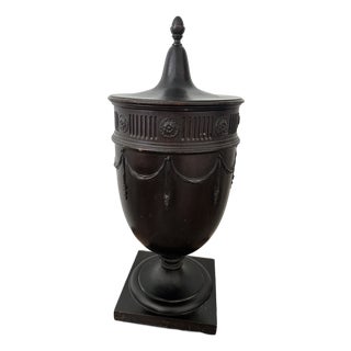 Early 19th Century Regency Style Mahogany Cutlery Urn For Sale