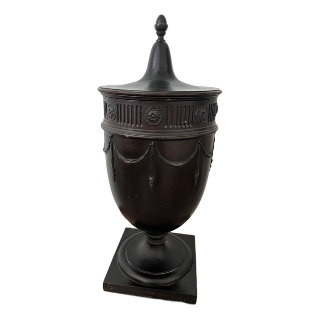 Early 19th Century Regency Style Mahogany Cutlery Urn For Sale