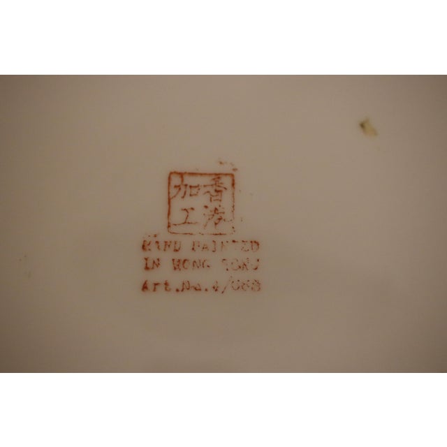 1960s Mid-Century Gold Gilt Millefleur Chinoiserie Porcelain Plate - 10" For Sale - Image 4 of 11