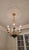 Small Brass Empire Lustre Chandelier in Antique Gold Finish For Sale - Image 10 of 12