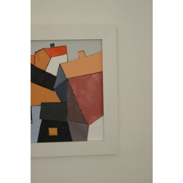 Thomas Eborn, No. 10 Hus III, 1960s, Oil on Panel, Framed For Sale - Image 4 of 11