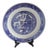 Mid 20th Century Spode Style Blue and White Ceramic Charger Plate For Sale
