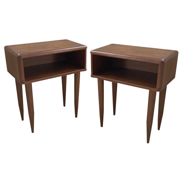 Scandinavian Teak Bedside Tables, 1960s, Set of 2 For Sale