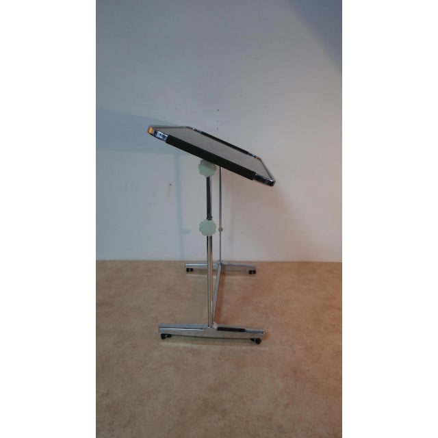 Mid-Century Modern Vintage German Rosewood Chrome Trolley from Bremshey & Co., 1970s For Sale - Image 3 of 11