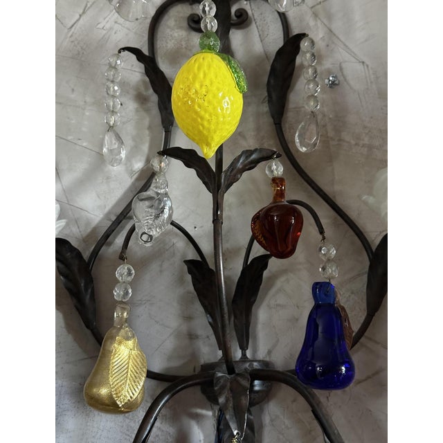 Brown Vintage Murano Wall Sconce, 1960s For Sale - Image 8 of 14