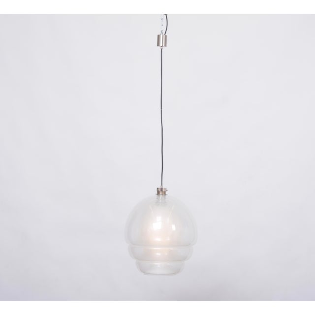 Ls 134 medusa glass hanging lamp by carlo nason for mazzega carlo nason designed this wonderful pendant light for famous...